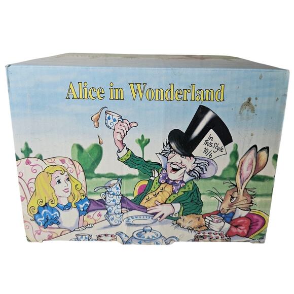 Alice In Wonderland Tea For One W/Rabbit Lid Paul Cardew Design - Picture 1 of 4